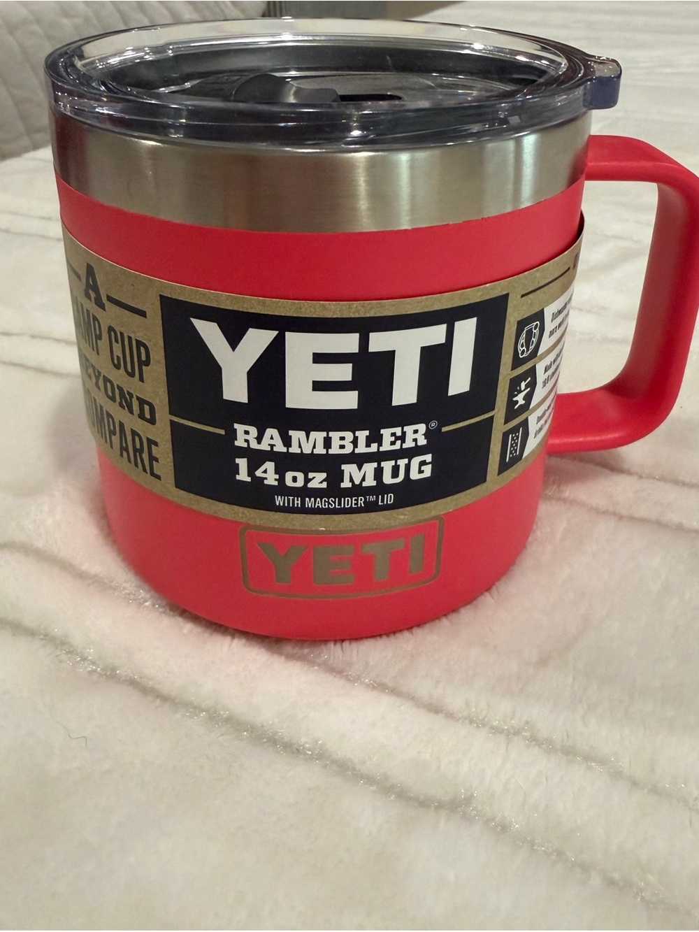 YETI Rambler 14oz Mug - Coral